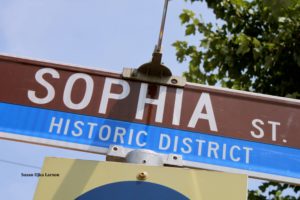 Sophia Street runs through Fredericksburg's Historic District.
