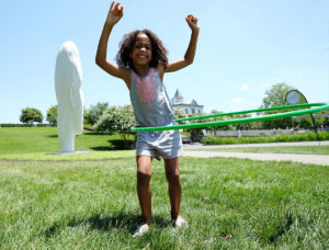 Girl Using Hula Hoop