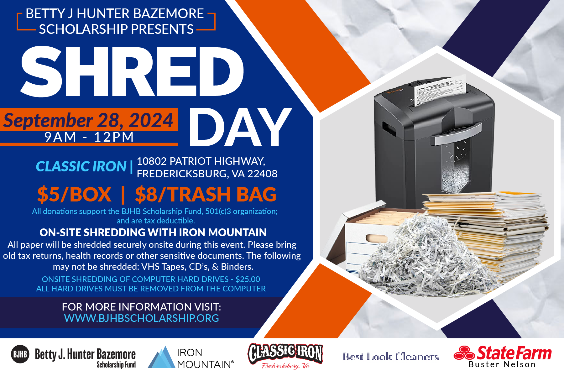 Shred Day flyer 2024-01 - Fredericksburg Free Press