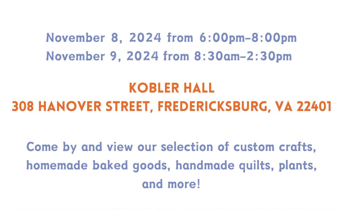 Fredericksburg United Methodist Church Biennial Bazaar