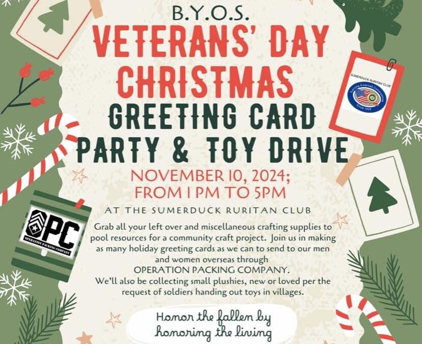 Veterans Day Card Making & Gift  Collecting Party