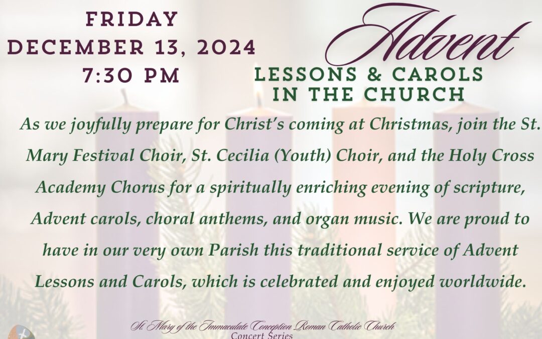 Concerts at St. Mary of the Immaculate Conception Church