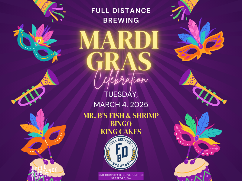 Full Distance Brewing Mardi Gras Celebration