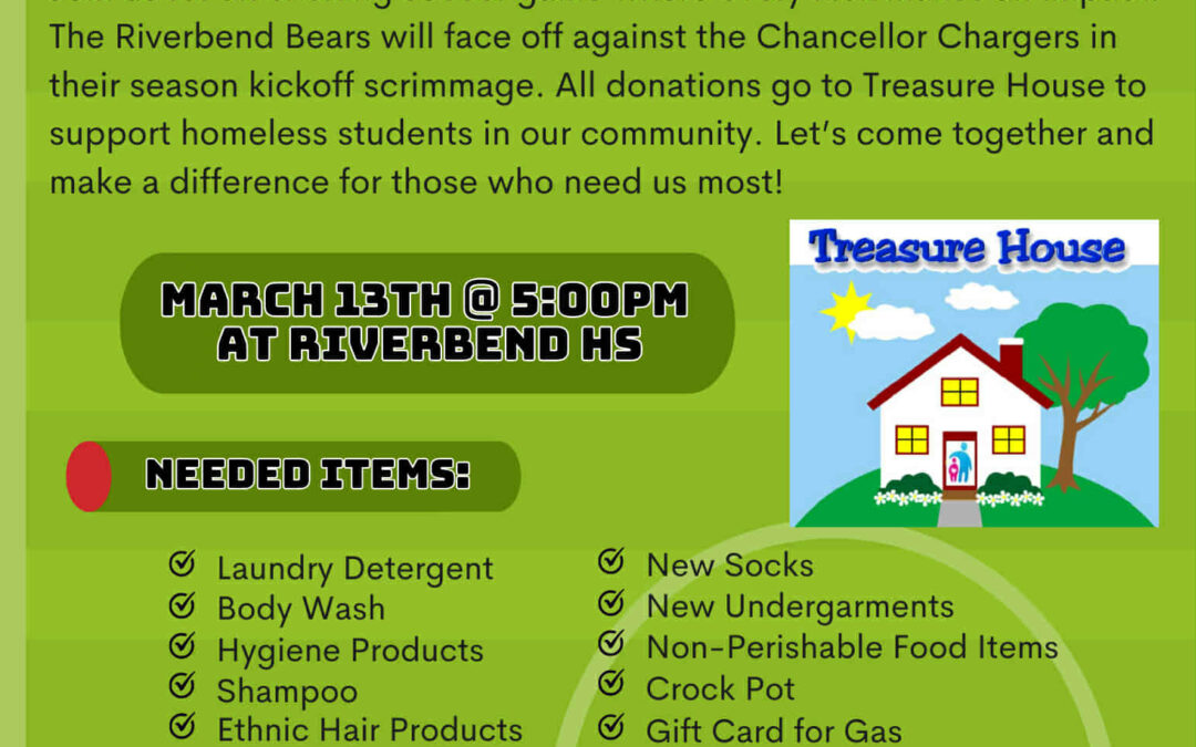 WATCH:  Collecting for Treasure House @ Chancellor-Riverbend soccer game