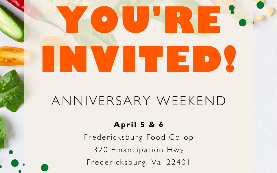 Fredericksburg Food Co-op Anniversary Weekend
