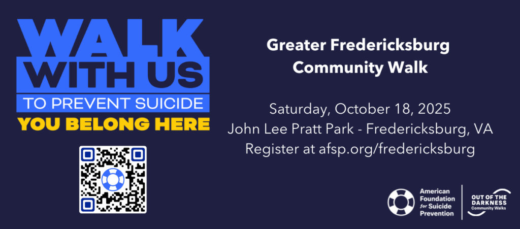 American Foundation for Suicide Prevention Greater Fredericksburg Community Walk