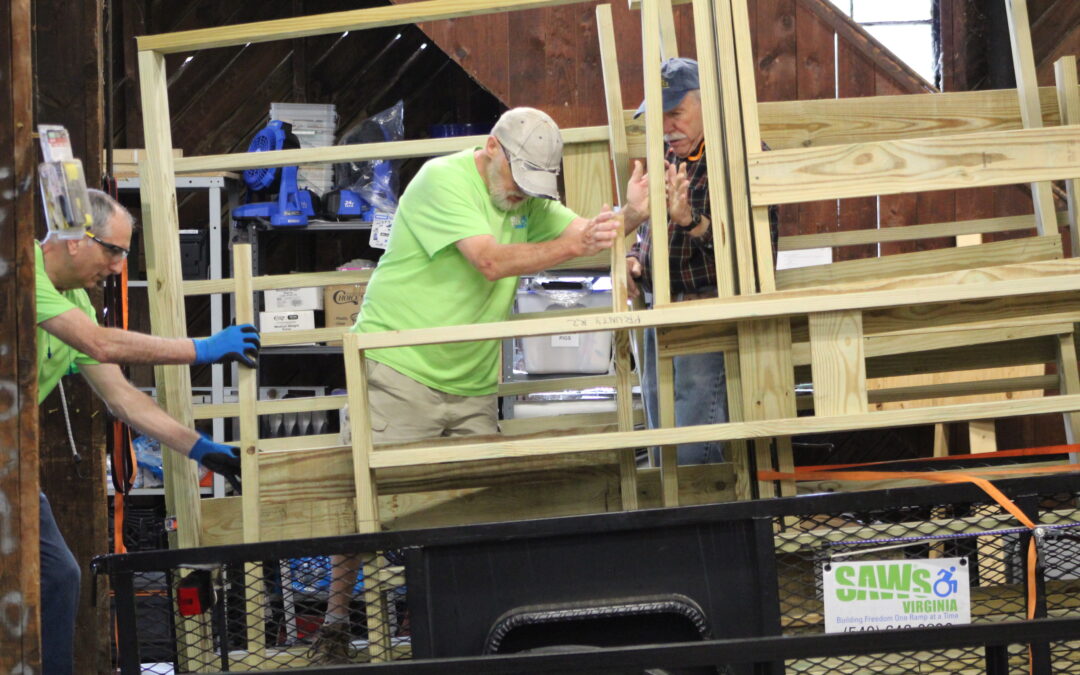 WATCH:  SAWs Virginia teams up early for Wednesday morning ramp pre-builds
