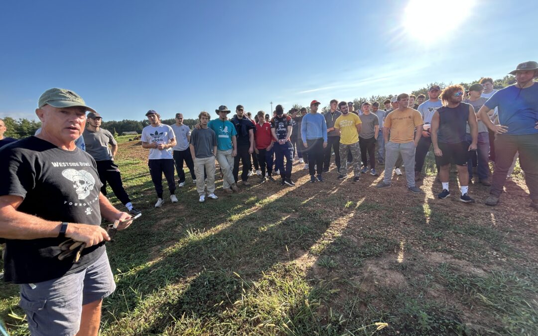WATCH:  UMW Rugby helps local farm effort to feed families