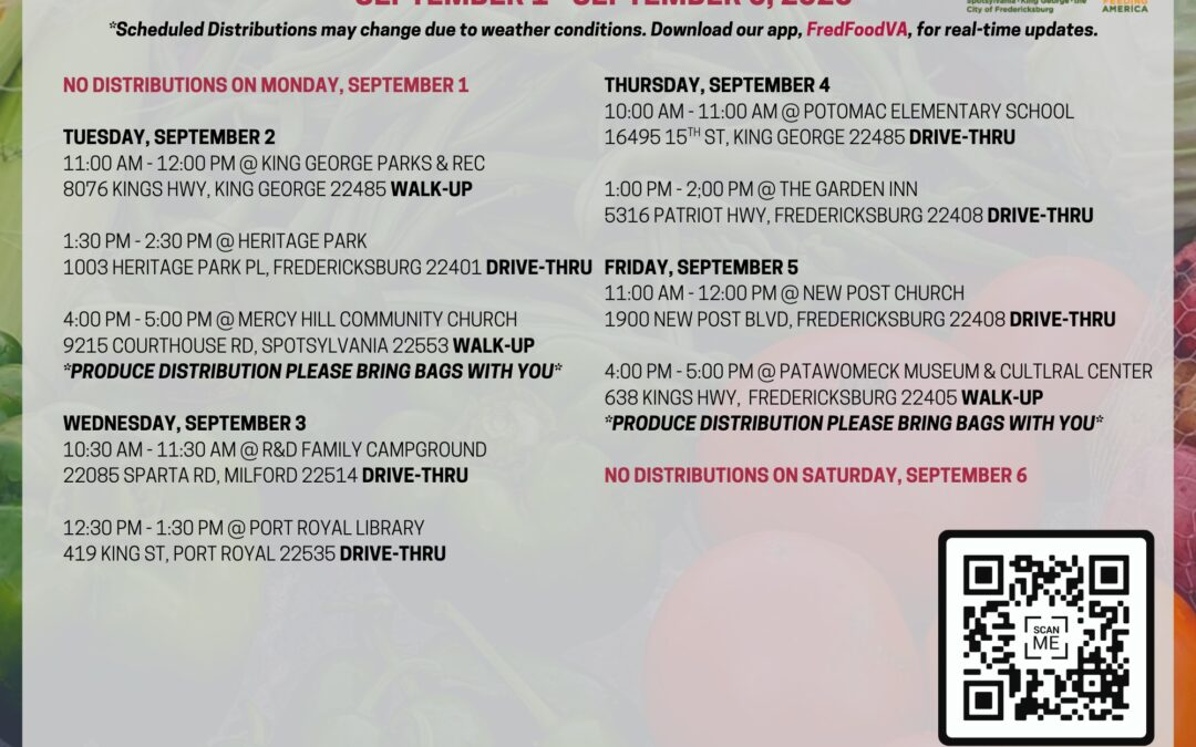 Food Bank distribution this week