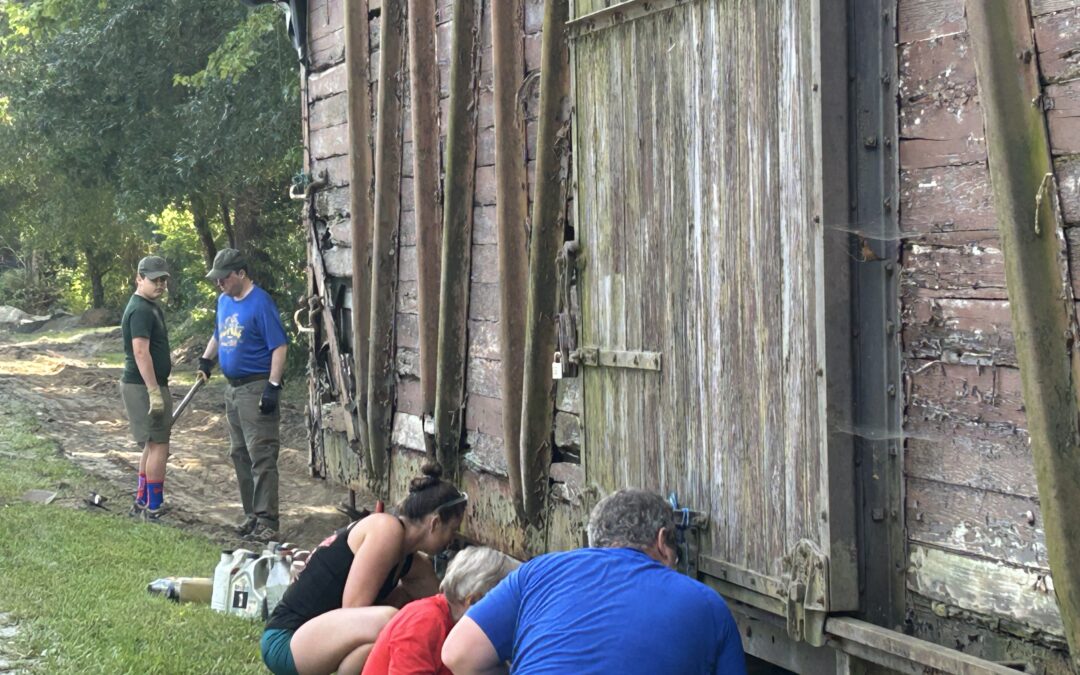 PHOTOS: Dahlgren trail crew relocates rail car