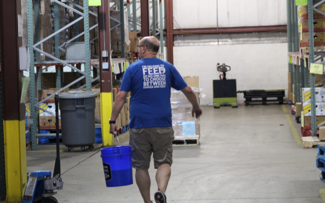 WATCH: Food Lion managers get to work at the Food Bank