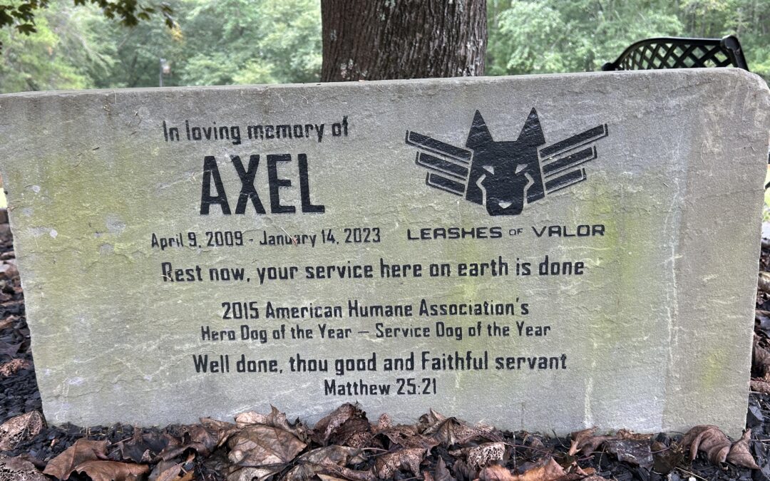 Remembering the service dog who inspired Leashes of Valor of Valor
