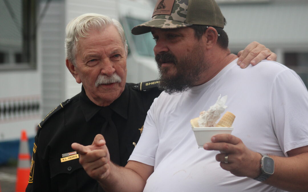PHOTOS: Ice cream and conversations with Sheriff Harris in Spotsy