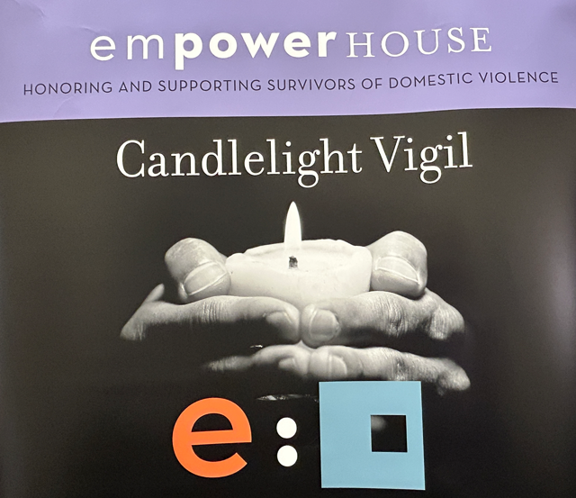 WATCH:  Candlelight vigil shines light on domestic violence awareness