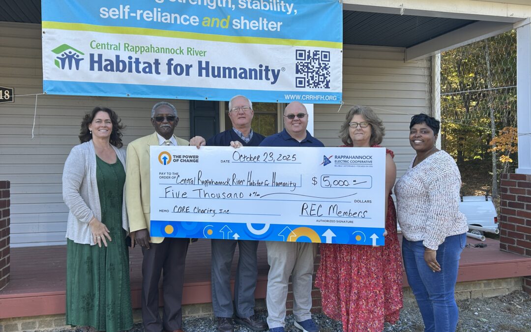 WATCH:  REC’s Power of Change backs Habitat for Humanity project at Caroline High School