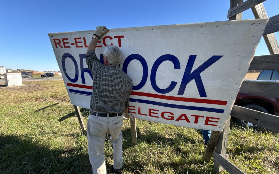PHOTOS:  Win, or lose, Delegate Orrock continues a campaign tradition