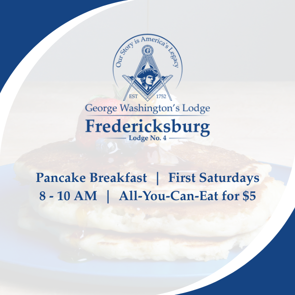 George Washington Lodge $5 Pancake Breakfast
