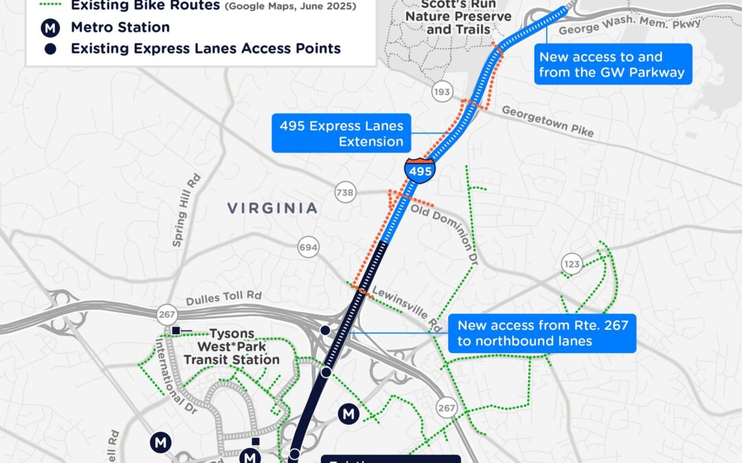 NoVA drivers:  495 Express Lanes Extension to open Sunday morning
