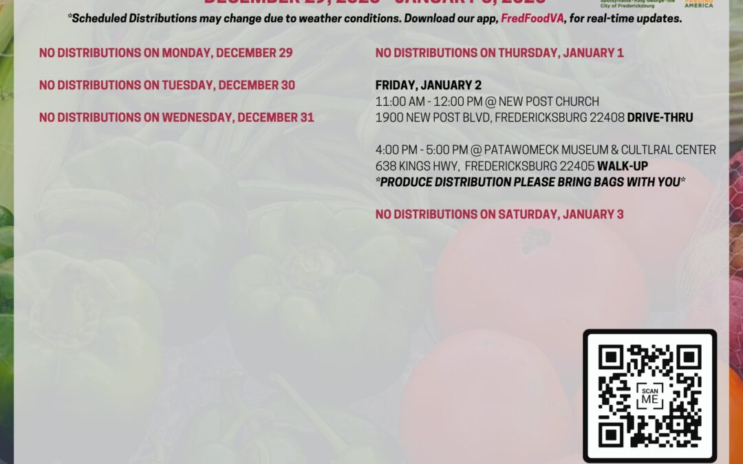 Food Bank distribution this week