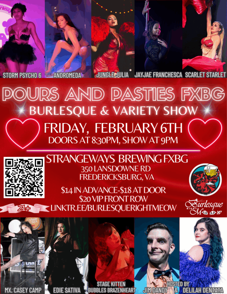 Pours and Pasties FXBG Burlesque and Variety Show