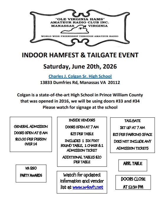 Ole Virignia Hams Amateur Radio Club Hamfest