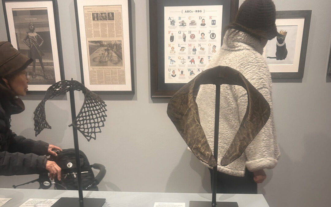 Stories cast in bronze: Exhibit explores women’s history through collars