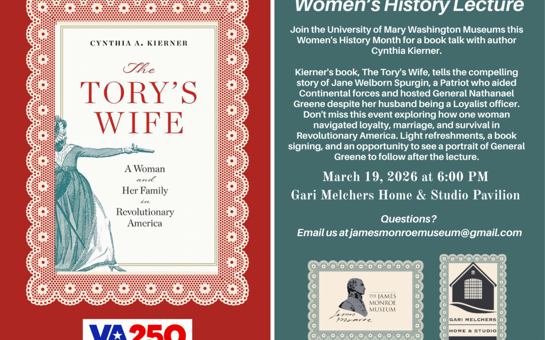The Tory’s Wife: Women’s History Lecture