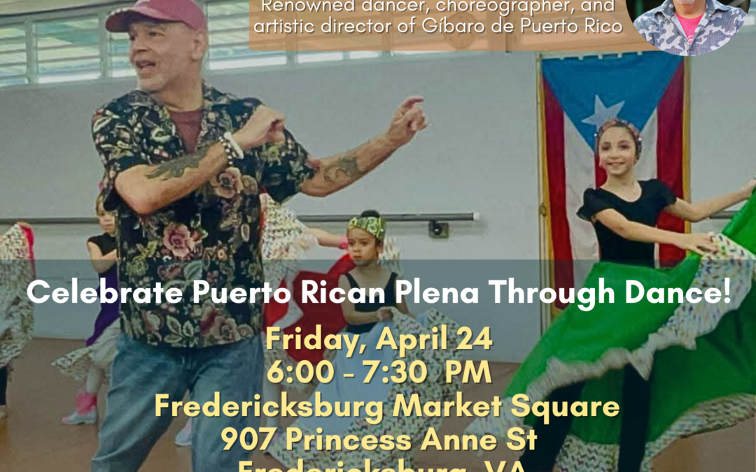 Plena in the Square: Puerto Rican Dance Workshop with Raul de la Paz