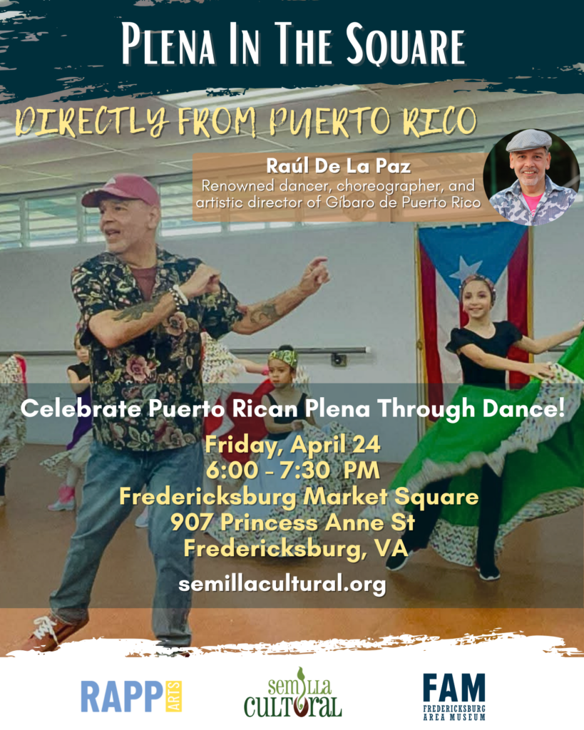 Plena in the Square: Puerto Rican Dance Workshop with Raul de la Paz