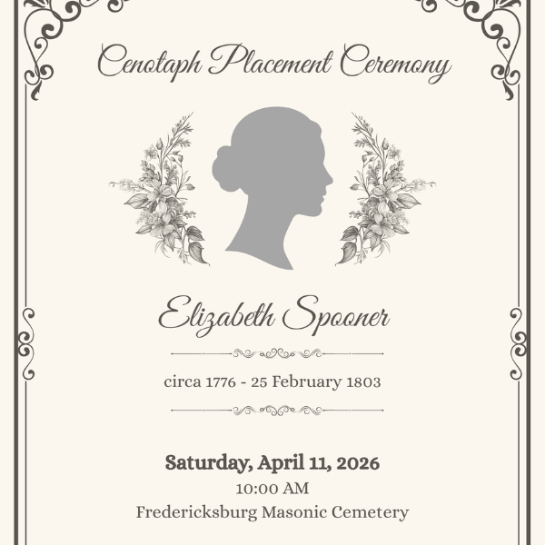 Elizabeth Spooner Cenotaph Placement Ceremony