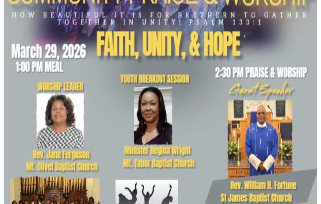 Caroline County Sunday School Union and Vicinity 5th Sunday Community Praise and Worship