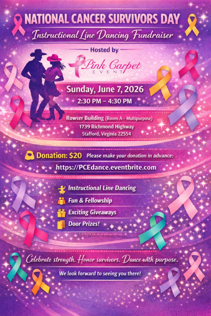 National Cancer Survivors Day – Instructional Line Dancing Fundraiser