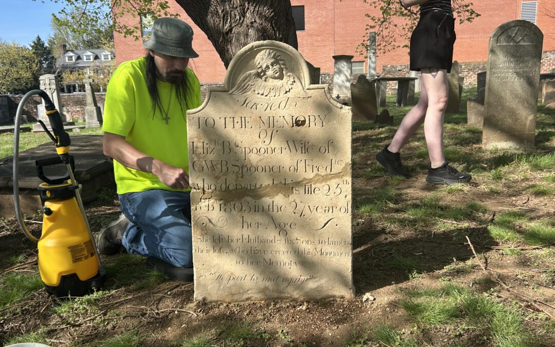 WATCH:  Lost tombstone finds permanent home in Fredericksburg cemetery