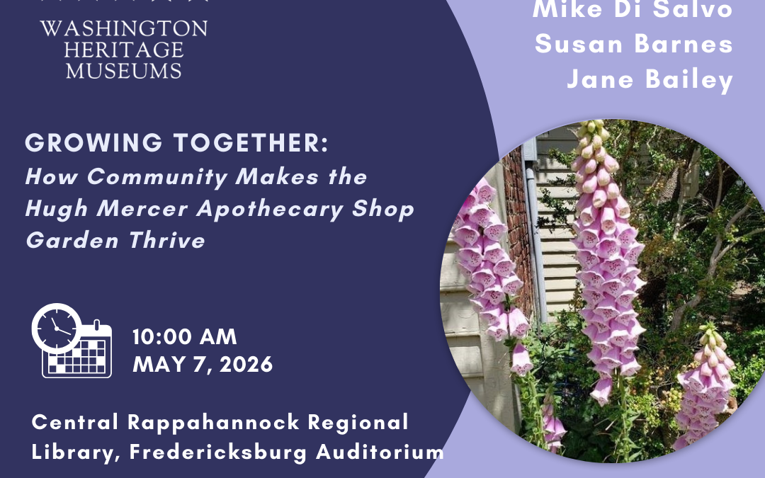 GROWING TOGETHER: How Community Makes the Hugh Mercer Apothecary Shop Garden Thrive