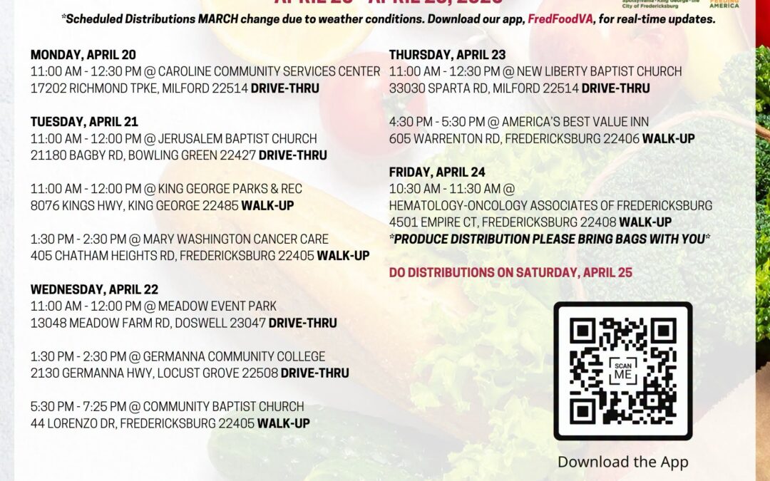 Food distribution this week