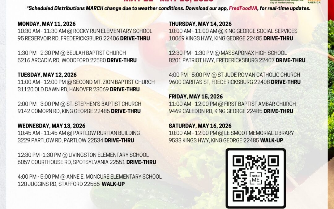 Food Bank distribution this week