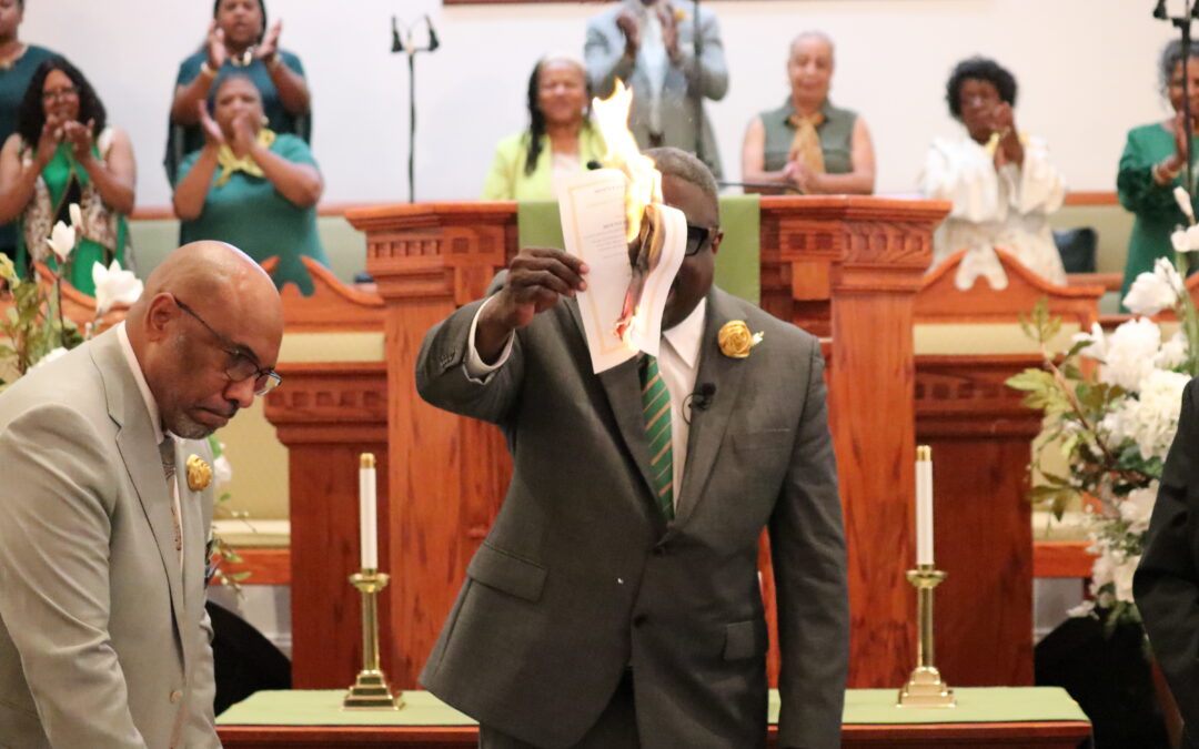 Mount Olive Baptist Church celebrates a debt, centuries-old investment paid off ‘in full’