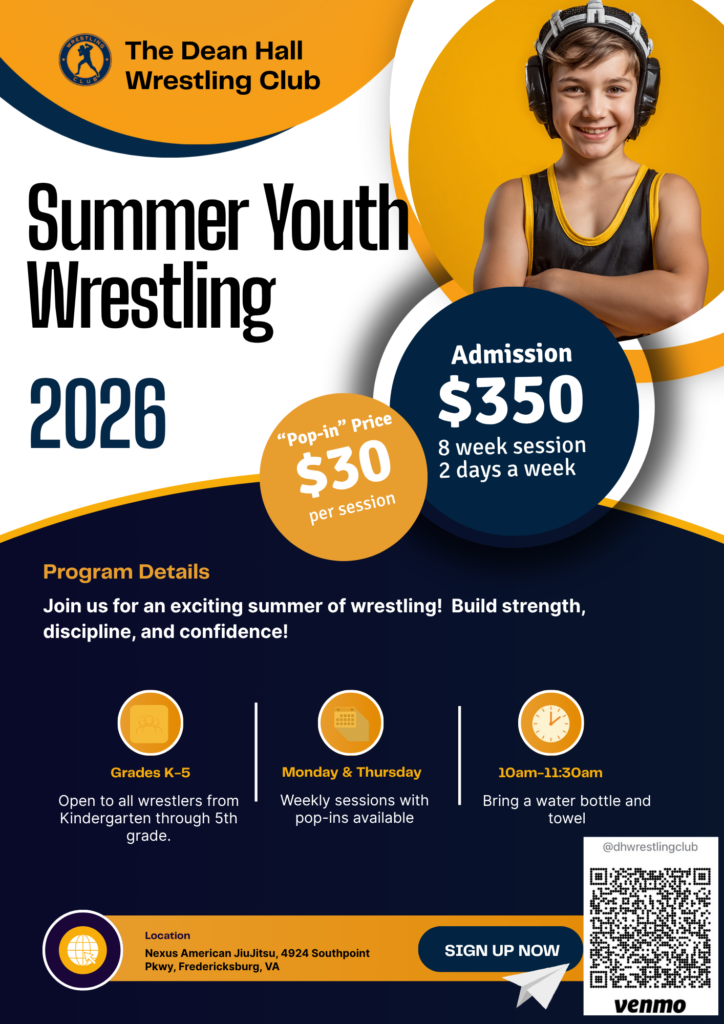 The Dean Hall Youth Summer Wrestling Club