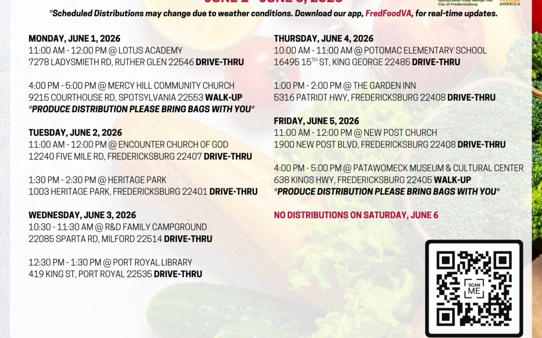 Food Bank distribution this week