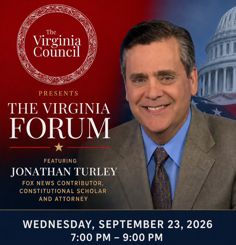 Jonathan Turley author of Rage and the Republic presented by The Virginia Forum