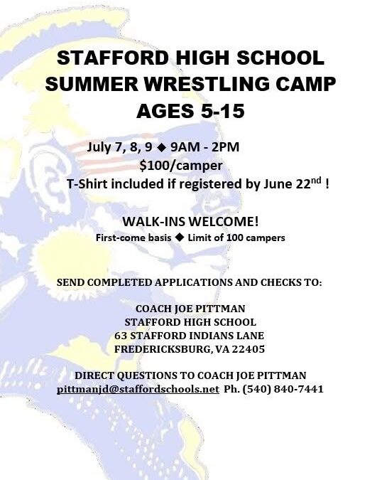 Stafford HS Youth Wrestling Camp