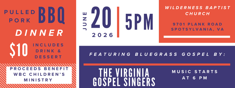 WBC BBQ Fundraiser Dinner and Gospel Music by The Virginia Gospel Singers