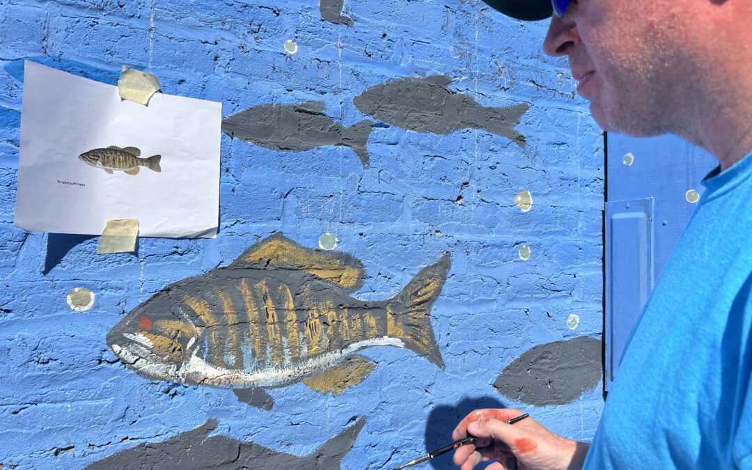 PHOTOS: Floods, fish, Washington and Gary the Goose featured in new Fredericksburg mural