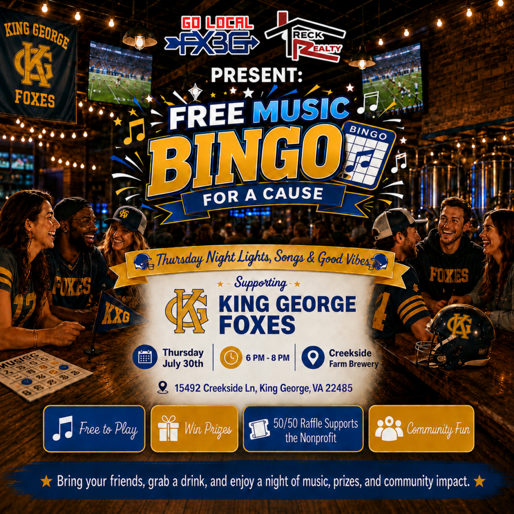 FREE Music Bingo For A Cause – Supporting King George HS Football