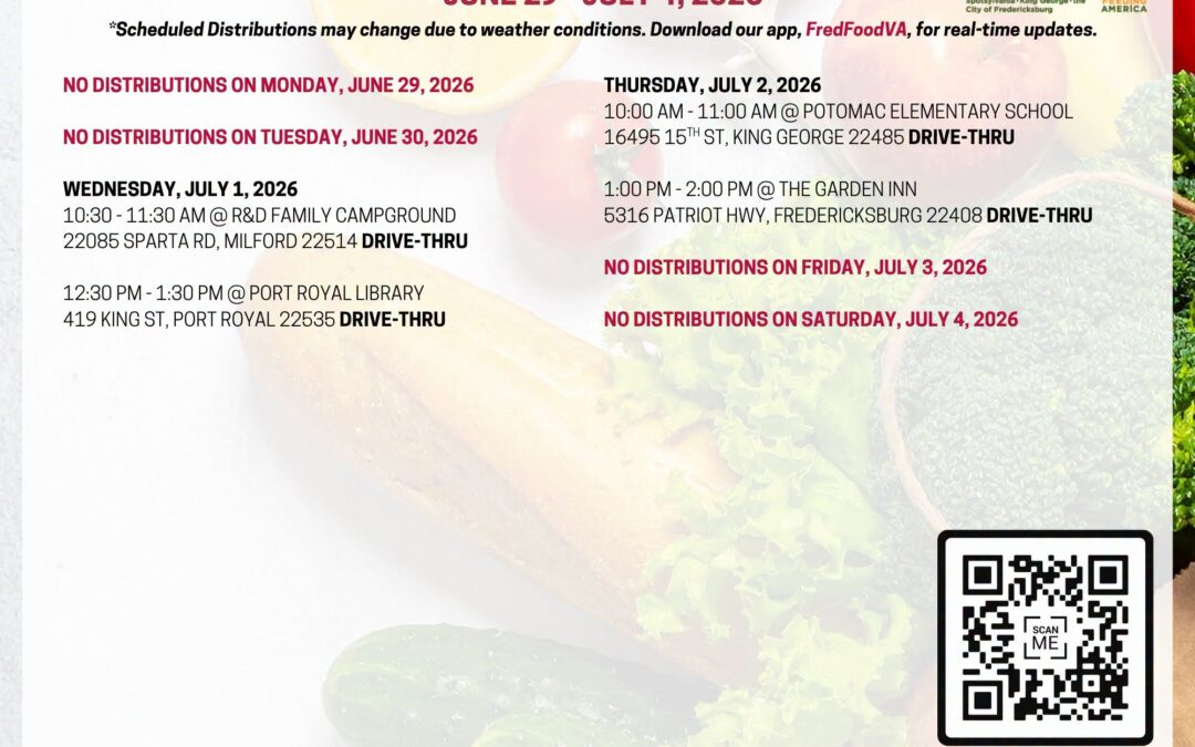 Food Bank distribution this week