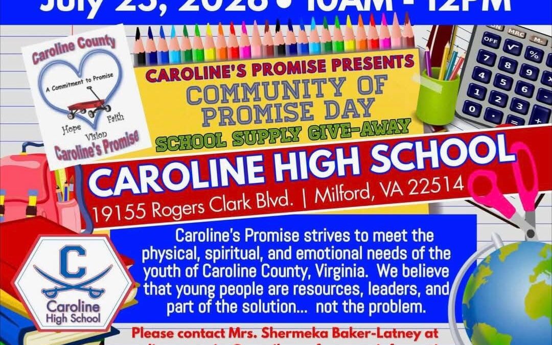 Caroline’s Promise to hold its annual school supply drive Saturday