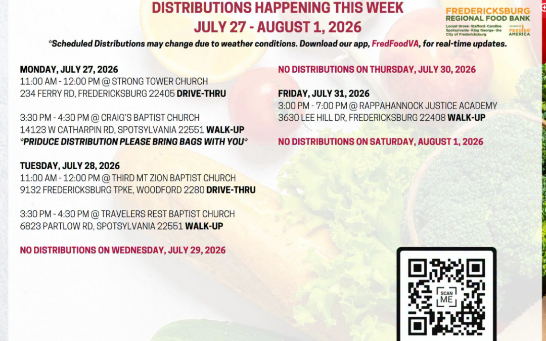 Food Bank distribution this week