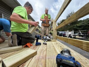 PHOTOS: SAWs volunteers build ramp in King George
